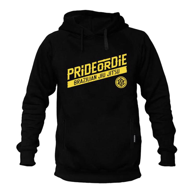 PRIDE OR DIE hang loose hoodie -black